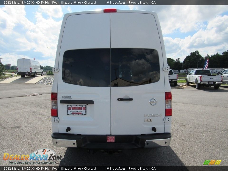 2012 Nissan NV 2500 HD SV High Roof Blizzard White / Charcoal Photo #4