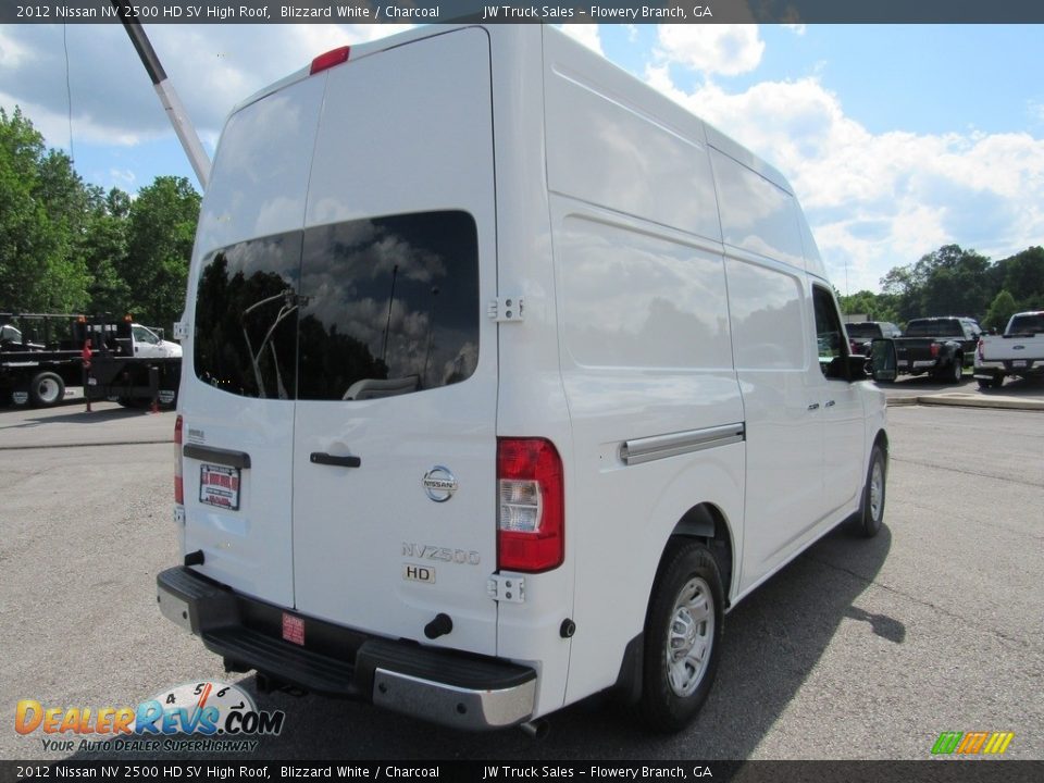 2012 Nissan NV 2500 HD SV High Roof Blizzard White / Charcoal Photo #5