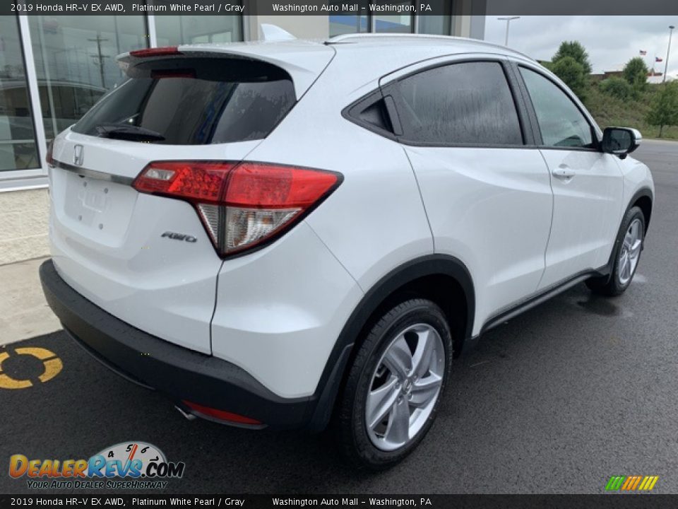 2019 Honda HR-V EX AWD Platinum White Pearl / Gray Photo #7