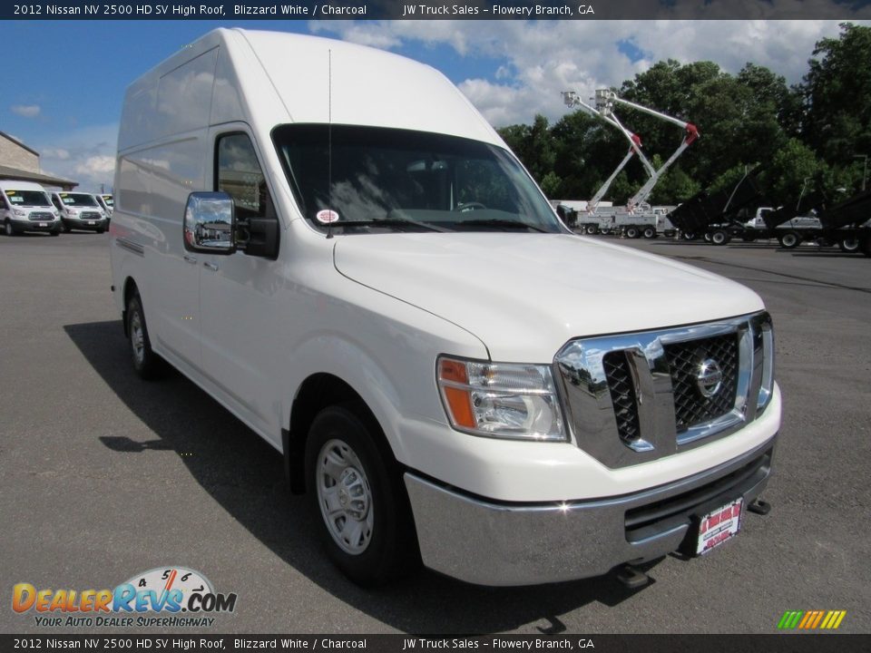 2012 Nissan NV 2500 HD SV High Roof Blizzard White / Charcoal Photo #7
