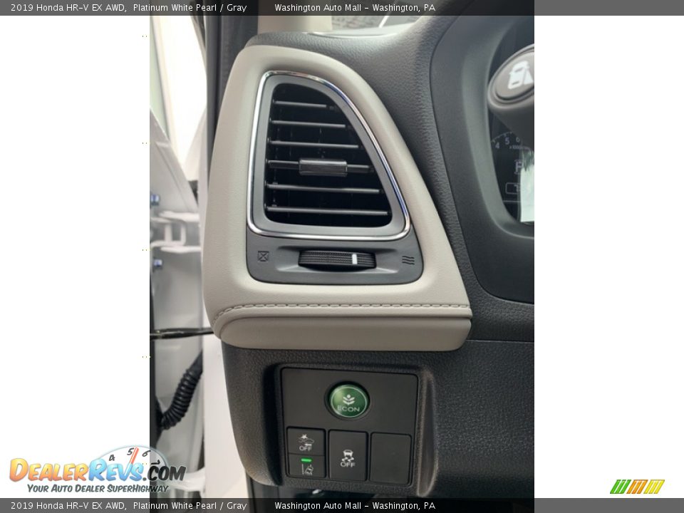 2019 Honda HR-V EX AWD Platinum White Pearl / Gray Photo #12