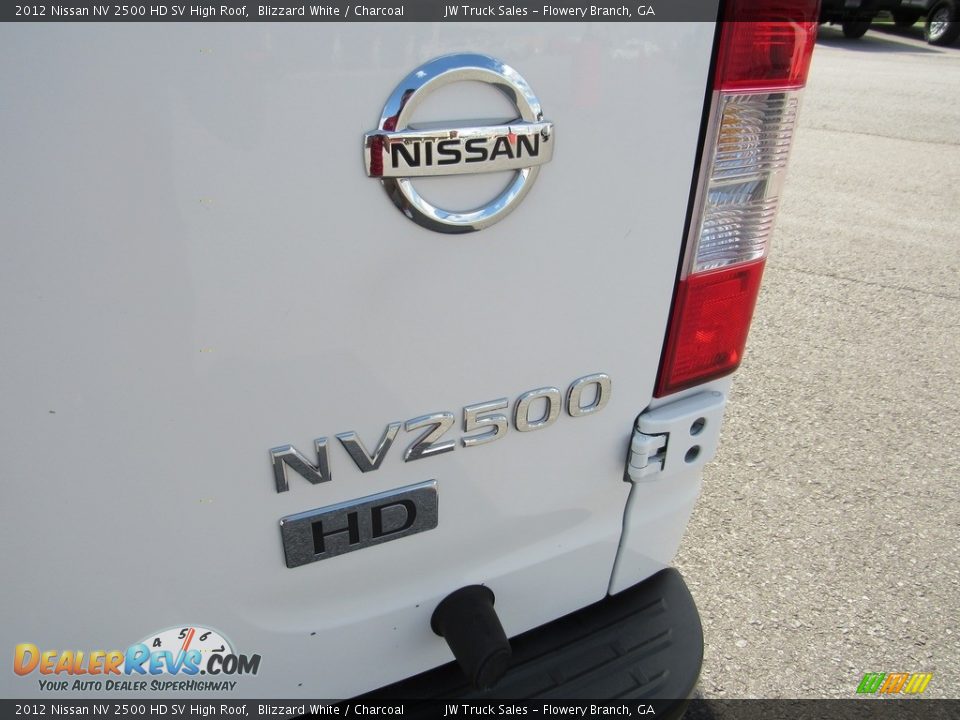 2012 Nissan NV 2500 HD SV High Roof Blizzard White / Charcoal Photo #9