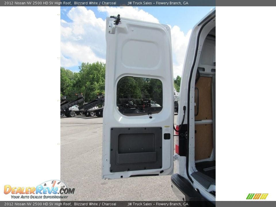 2012 Nissan NV 2500 HD SV High Roof Blizzard White / Charcoal Photo #11