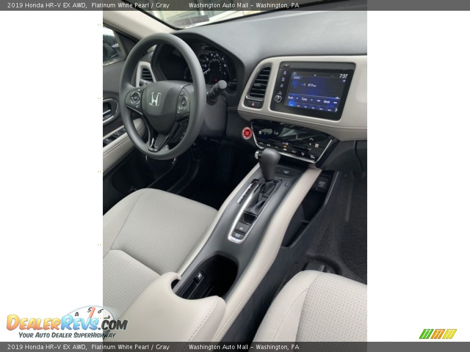 2019 Honda HR-V EX AWD Platinum White Pearl / Gray Photo #28