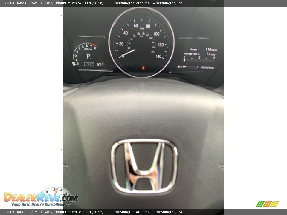 2019 Honda HR-V EX AWD Platinum White Pearl / Gray Photo #31