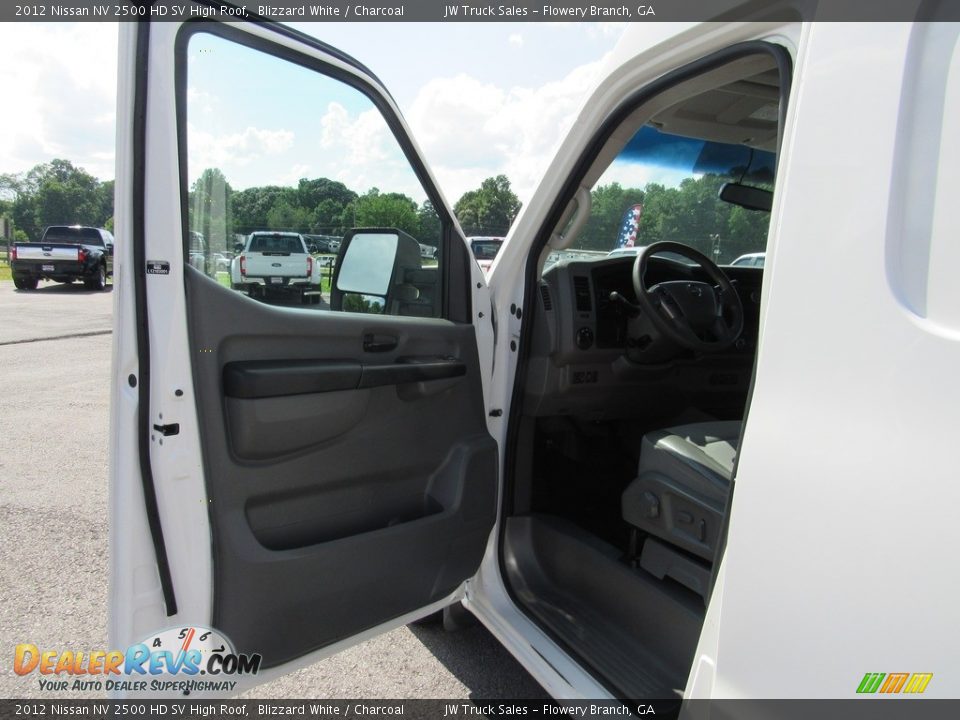2012 Nissan NV 2500 HD SV High Roof Blizzard White / Charcoal Photo #22