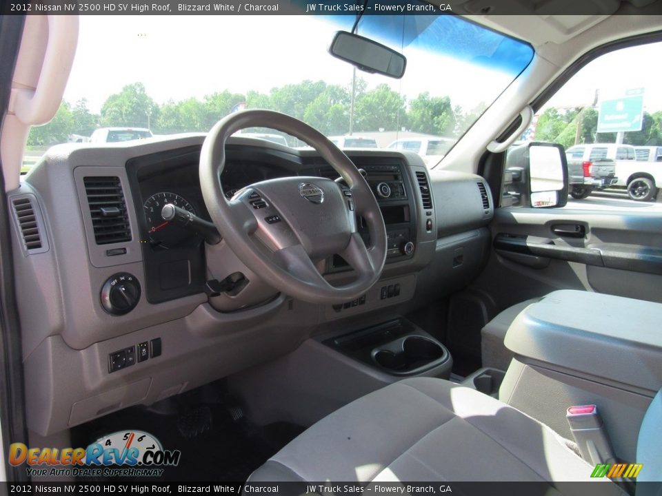 2012 Nissan NV 2500 HD SV High Roof Blizzard White / Charcoal Photo #24
