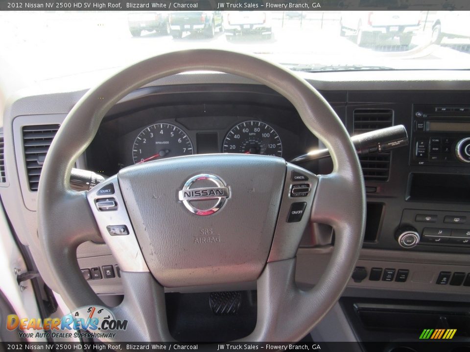 2012 Nissan NV 2500 HD SV High Roof Blizzard White / Charcoal Photo #28