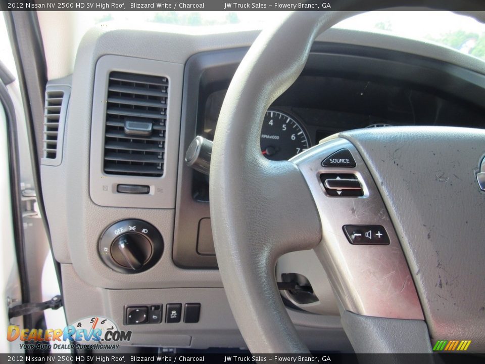 2012 Nissan NV 2500 HD SV High Roof Blizzard White / Charcoal Photo #31