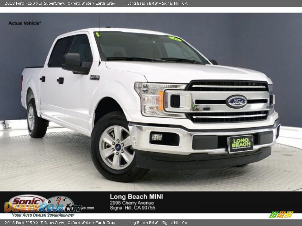 2018 Ford F150 XLT SuperCrew Oxford White / Earth Gray Photo #1