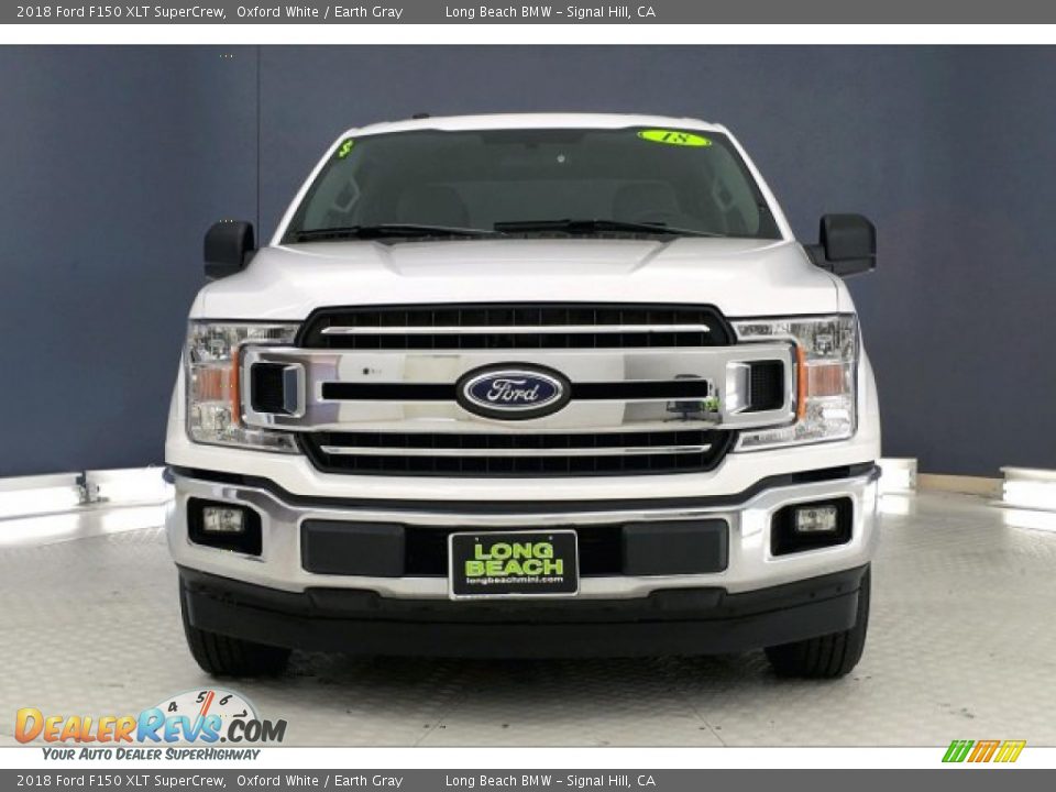 2018 Ford F150 XLT SuperCrew Oxford White / Earth Gray Photo #2