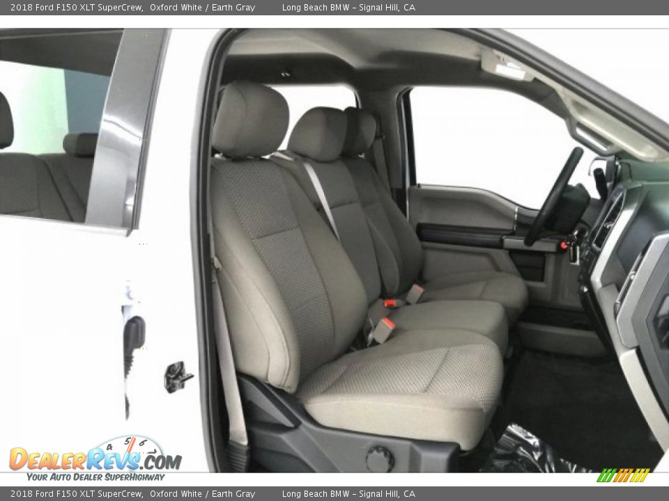 2018 Ford F150 XLT SuperCrew Oxford White / Earth Gray Photo #6