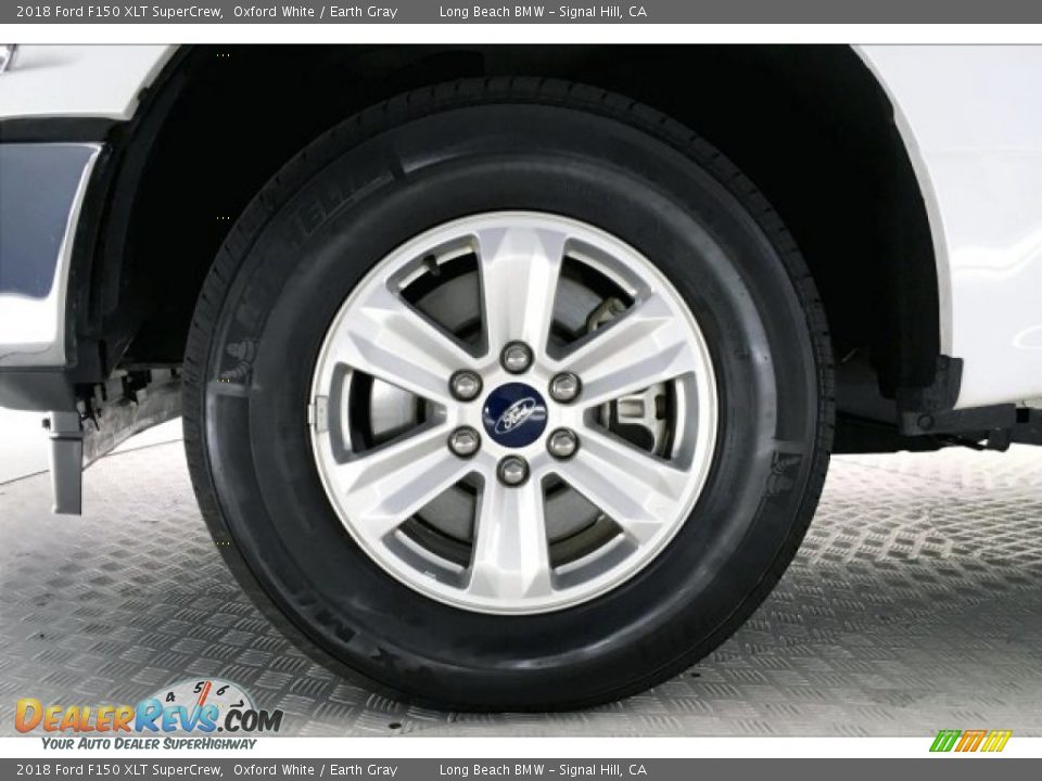 2018 Ford F150 XLT SuperCrew Oxford White / Earth Gray Photo #8