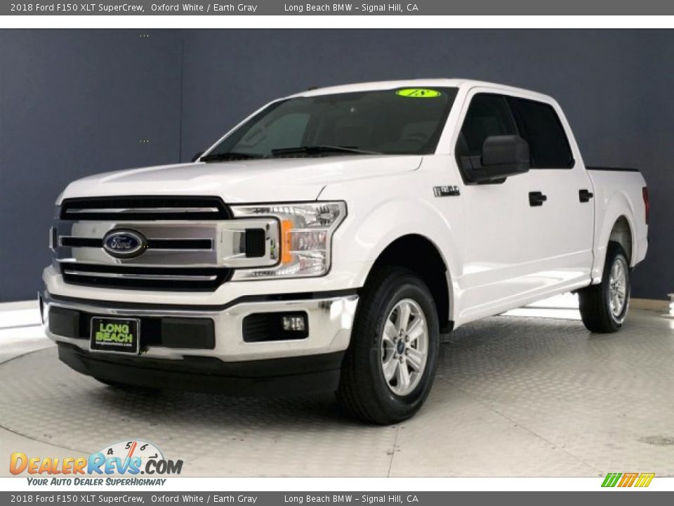 2018 Ford F150 XLT SuperCrew Oxford White / Earth Gray Photo #12