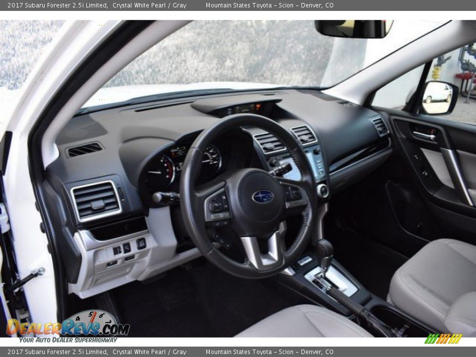 2017 Subaru Forester 2.5i Limited Crystal White Pearl / Gray Photo #10