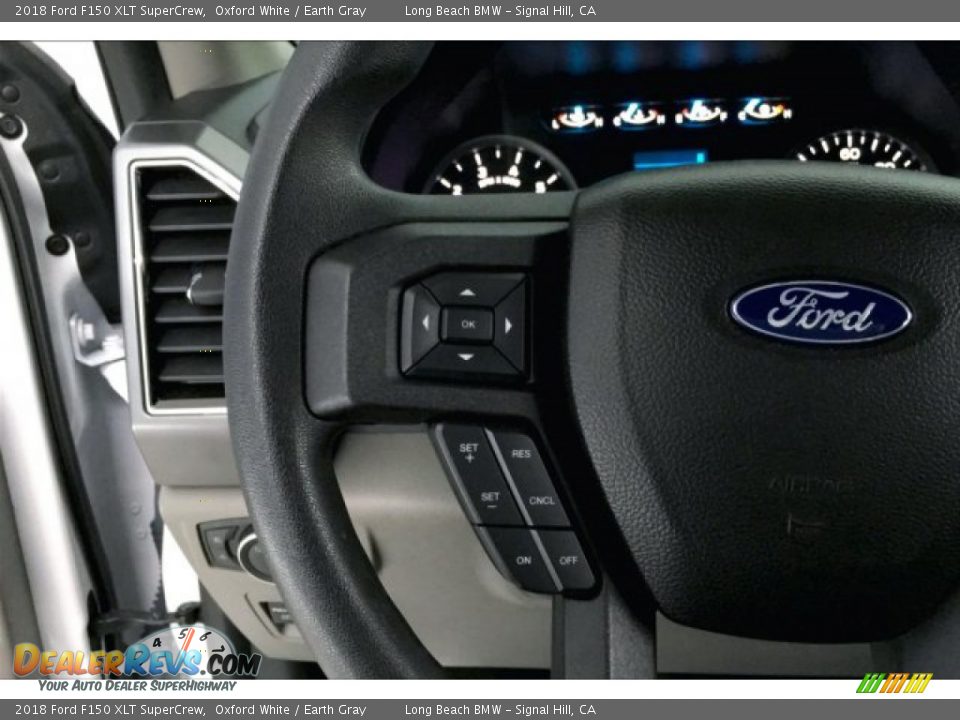 2018 Ford F150 XLT SuperCrew Oxford White / Earth Gray Photo #14