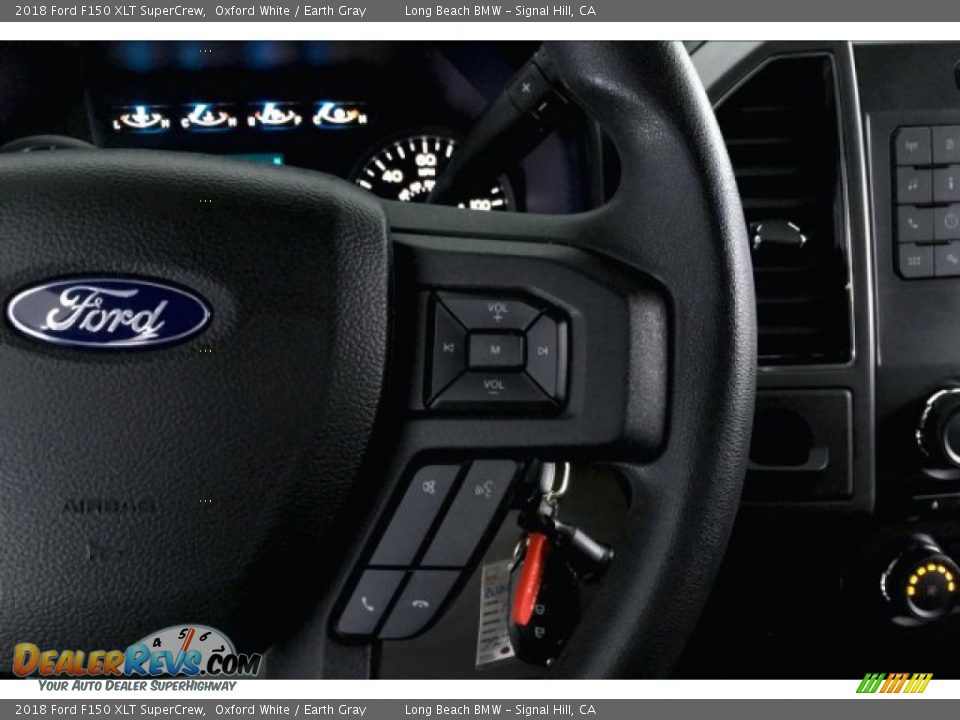 2018 Ford F150 XLT SuperCrew Oxford White / Earth Gray Photo #15