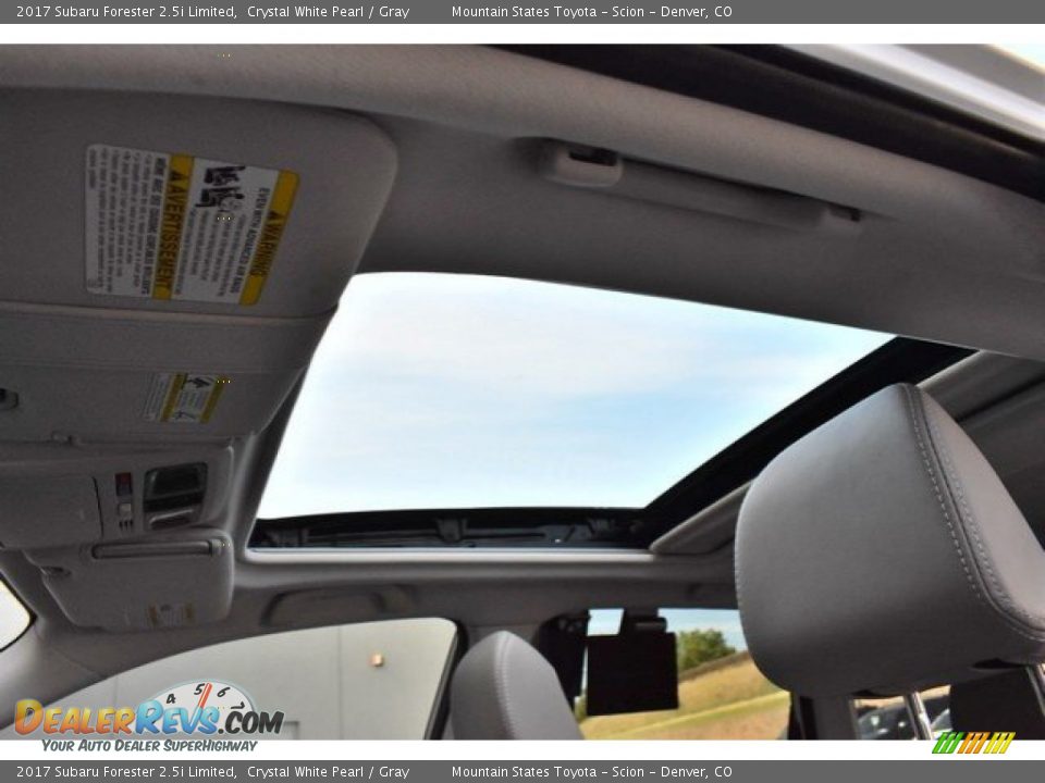 2017 Subaru Forester 2.5i Limited Crystal White Pearl / Gray Photo #14