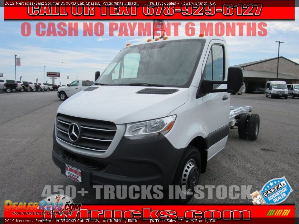 2019 Mercedes-Benz Sprinter 3500XD Cab Chassis Arctic White / Black Photo #1
