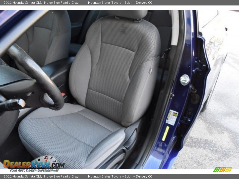2011 Hyundai Sonata GLS Indigo Blue Pearl / Gray Photo #12