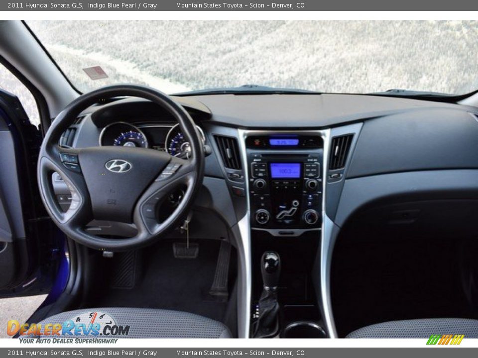 2011 Hyundai Sonata GLS Indigo Blue Pearl / Gray Photo #13