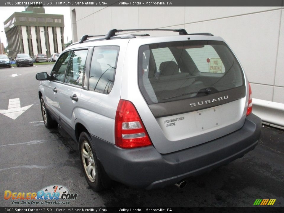 2003 Subaru Forester 2.5 X Platinum Silver Metallic / Gray Photo #3