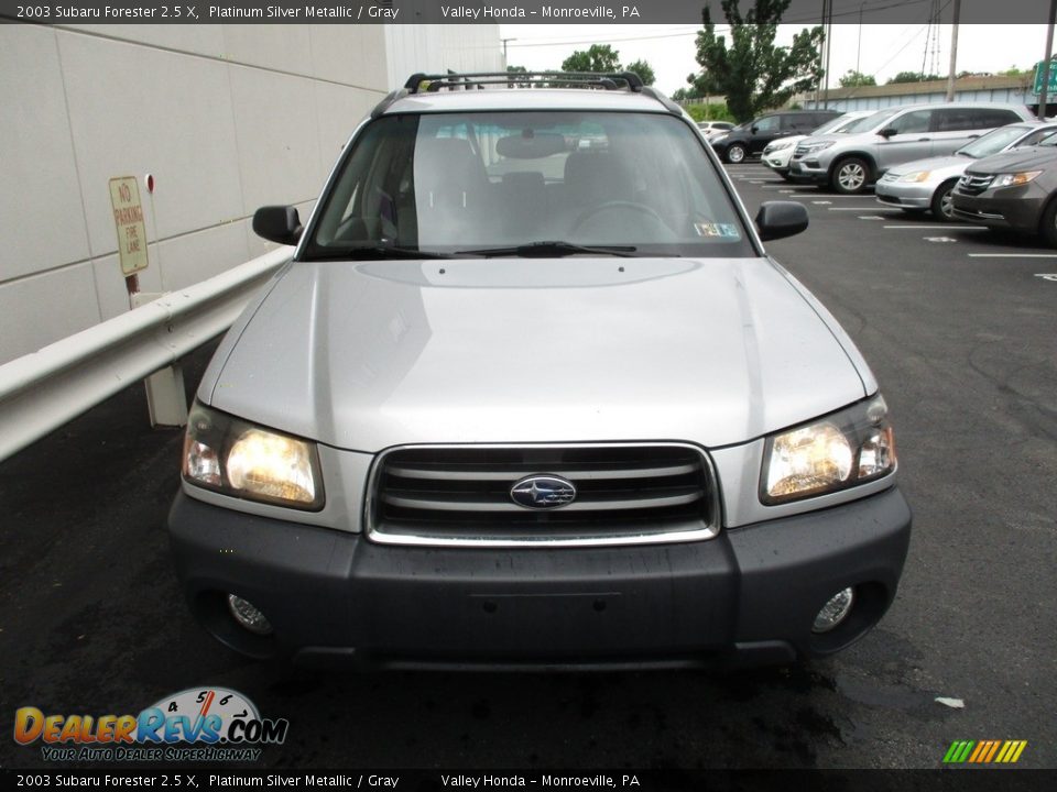 2003 Subaru Forester 2.5 X Platinum Silver Metallic / Gray Photo #7