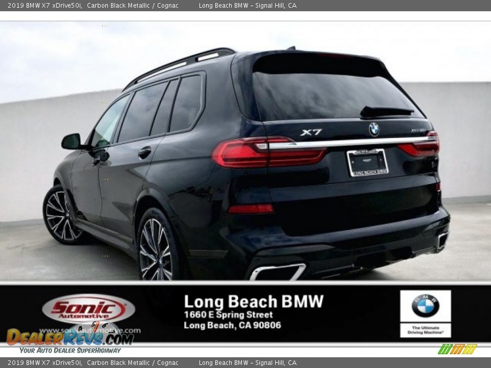 2019 BMW X7 xDrive50i Carbon Black Metallic / Cognac Photo #2