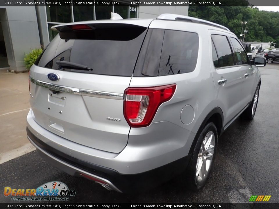 2016 Ford Explorer Limited 4WD Ingot Silver Metallic / Ebony Black Photo #2