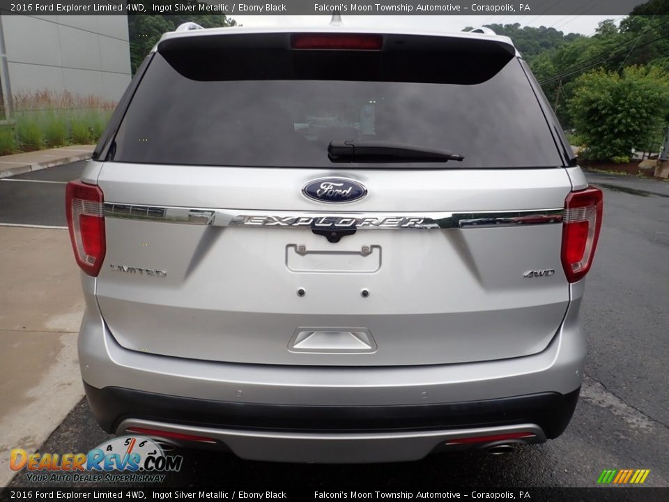 2016 Ford Explorer Limited 4WD Ingot Silver Metallic / Ebony Black Photo #3