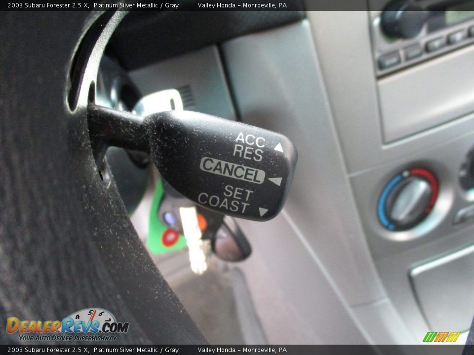 2003 Subaru Forester 2.5 X Platinum Silver Metallic / Gray Photo #16