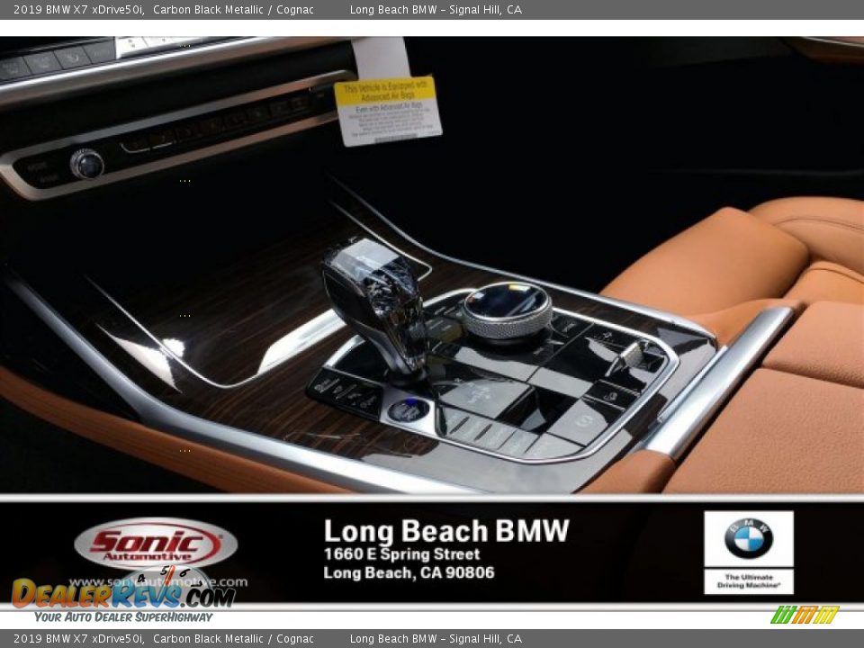 2019 BMW X7 xDrive50i Carbon Black Metallic / Cognac Photo #6