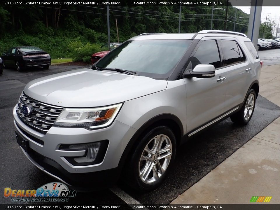 2016 Ford Explorer Limited 4WD Ingot Silver Metallic / Ebony Black Photo #7