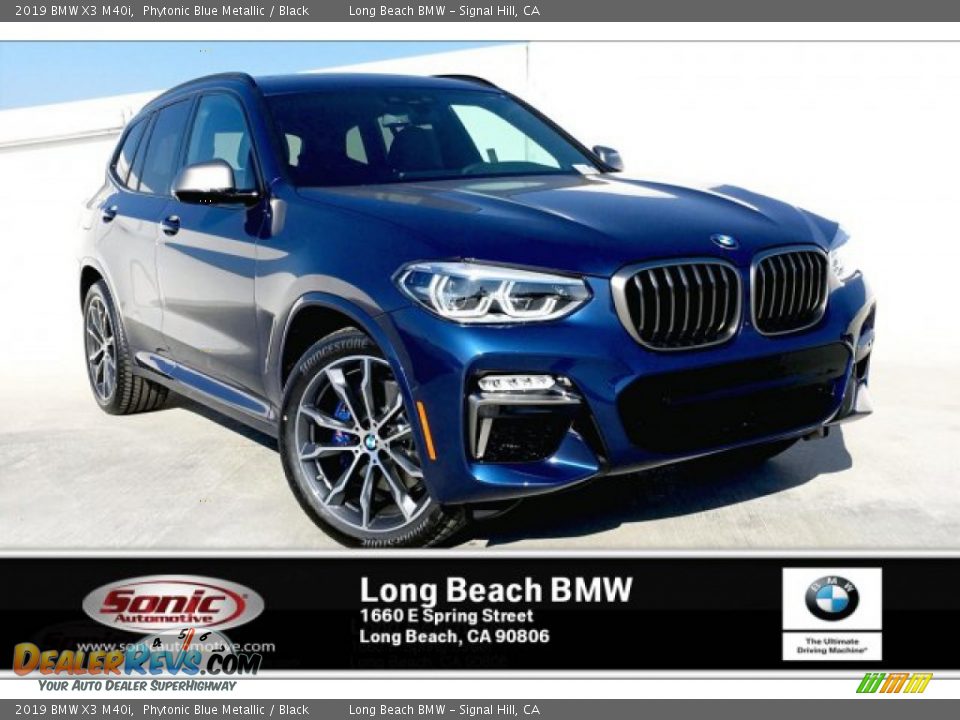 2019 BMW X3 M40i Phytonic Blue Metallic / Black Photo #1