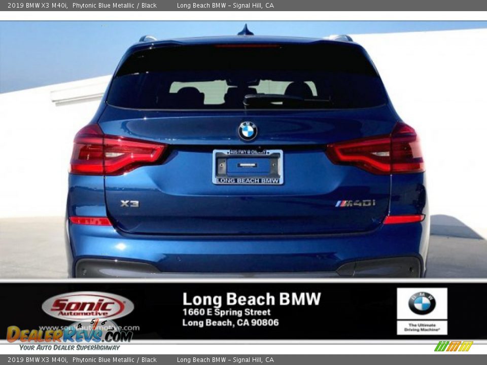 2019 BMW X3 M40i Phytonic Blue Metallic / Black Photo #3
