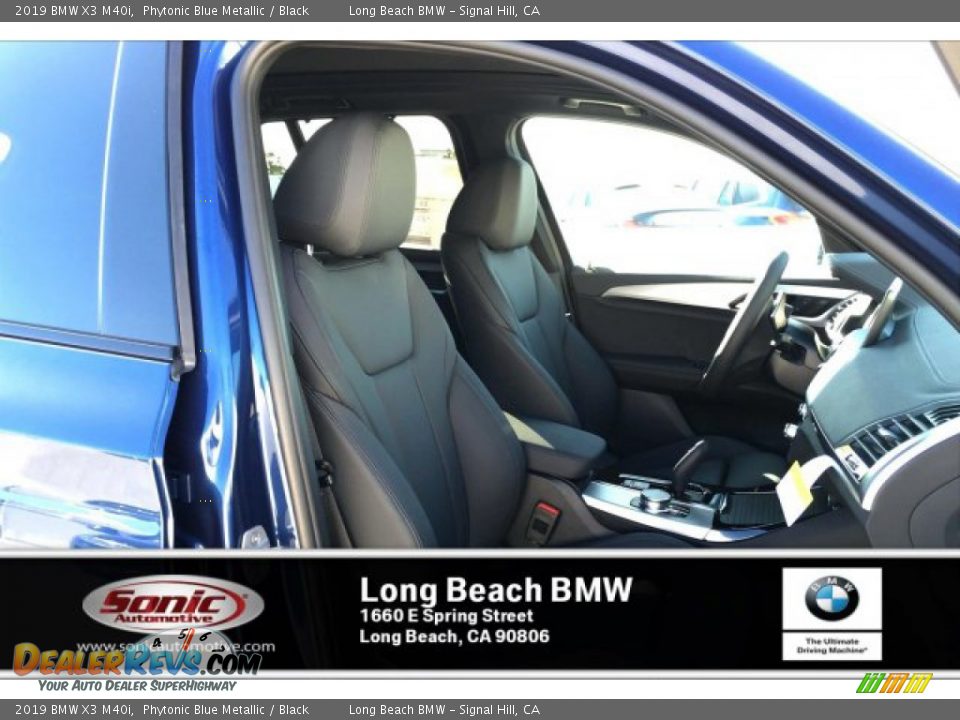 2019 BMW X3 M40i Phytonic Blue Metallic / Black Photo #7