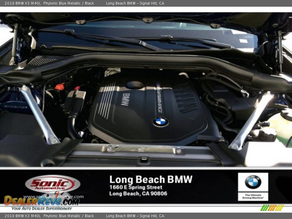 2019 BMW X3 M40i Phytonic Blue Metallic / Black Photo #8