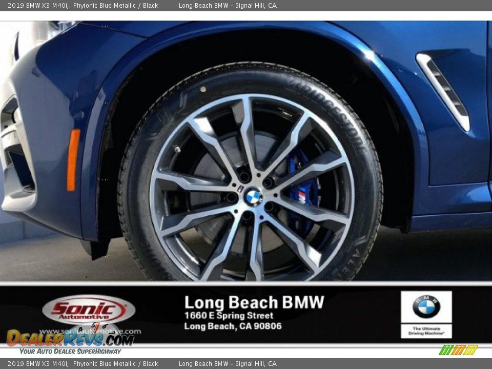 2019 BMW X3 M40i Phytonic Blue Metallic / Black Photo #9