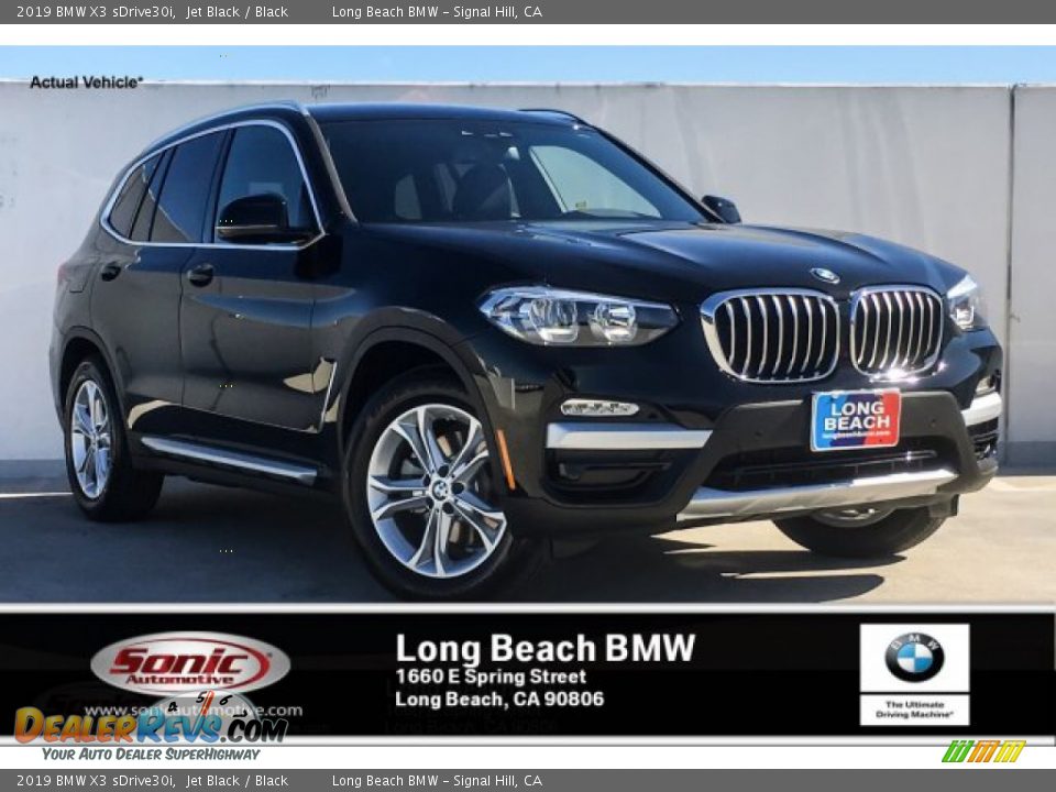 2019 BMW X3 sDrive30i Jet Black / Black Photo #1