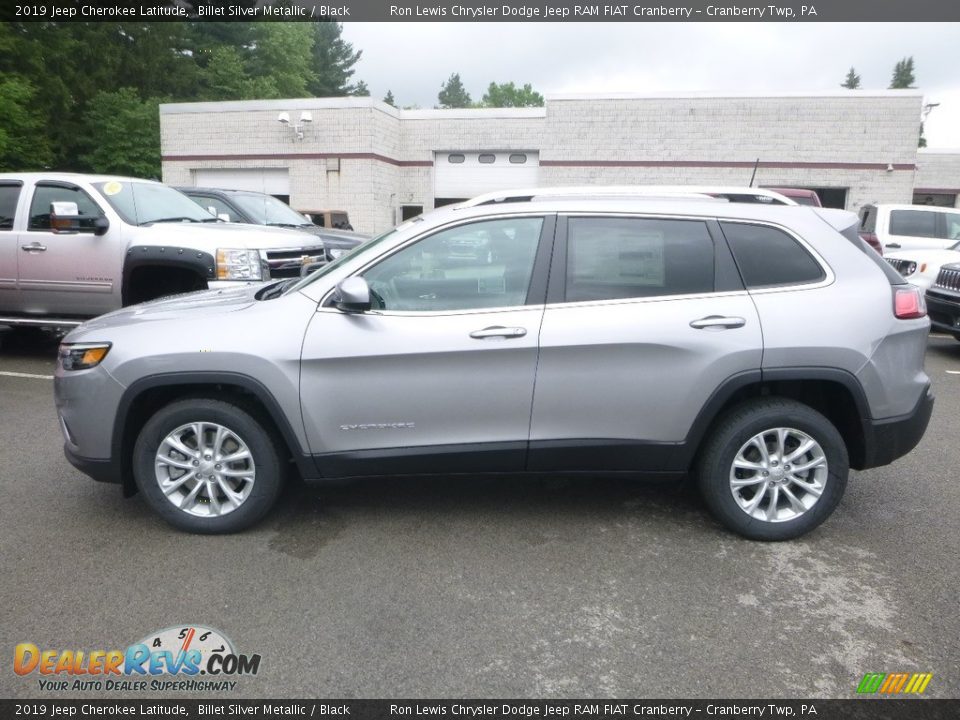 2019 Jeep Cherokee Latitude Billet Silver Metallic / Black Photo #2