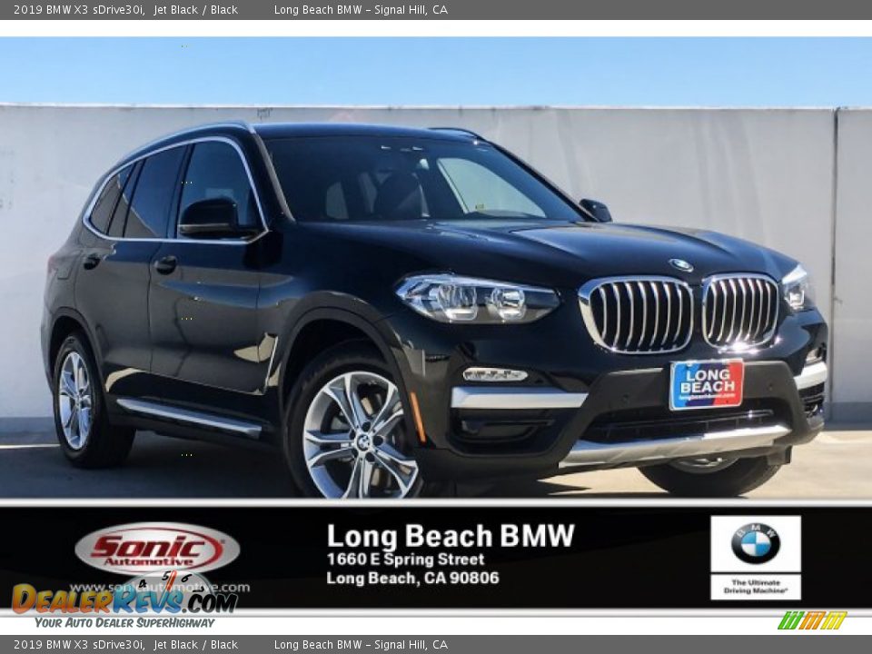 2019 BMW X3 sDrive30i Jet Black / Black Photo #10