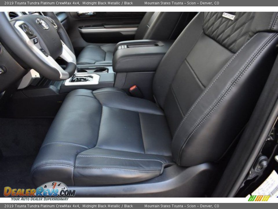 2019 Toyota Tundra Platinum CrewMax 4x4 Midnight Black Metallic / Black Photo #6