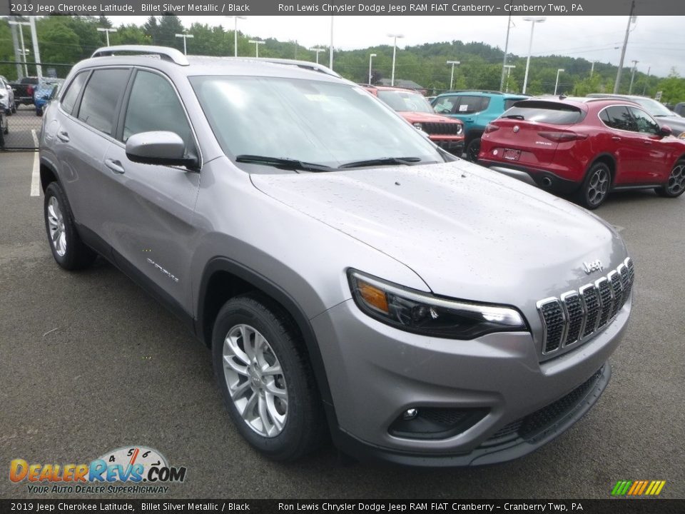 2019 Jeep Cherokee Latitude Billet Silver Metallic / Black Photo #7