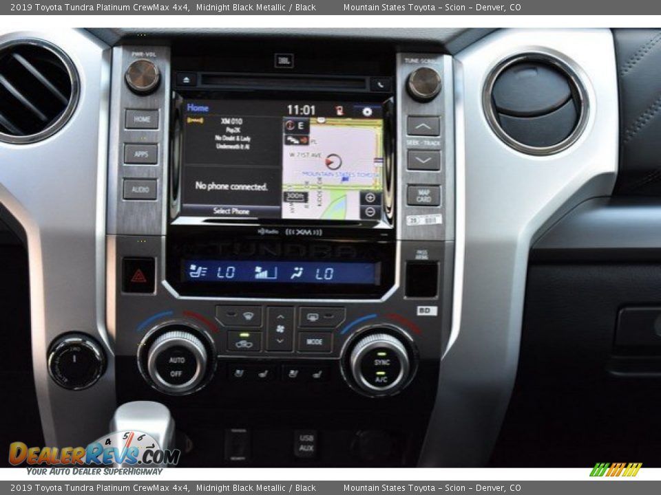 2019 Toyota Tundra Platinum CrewMax 4x4 Midnight Black Metallic / Black Photo #9