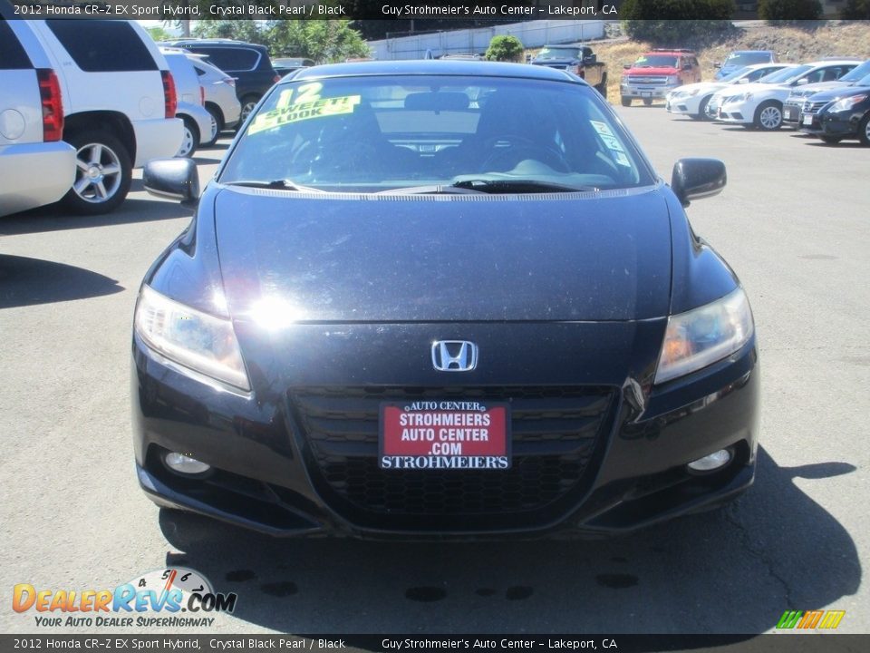 2012 Honda CR-Z EX Sport Hybrid Crystal Black Pearl / Black Photo #2