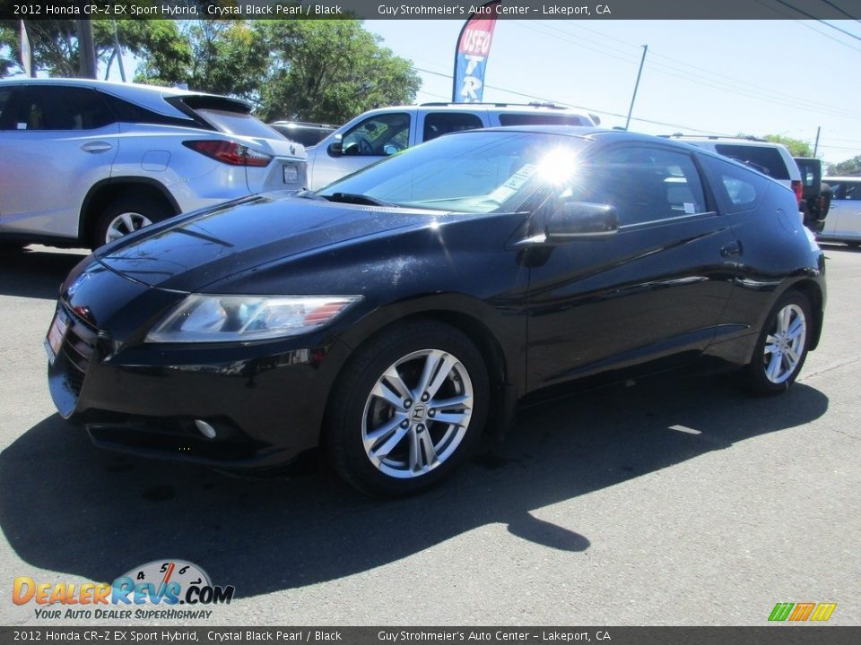 2012 Honda CR-Z EX Sport Hybrid Crystal Black Pearl / Black Photo #3