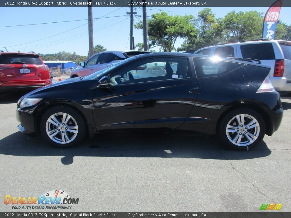 2012 Honda CR-Z EX Sport Hybrid Crystal Black Pearl / Black Photo #4