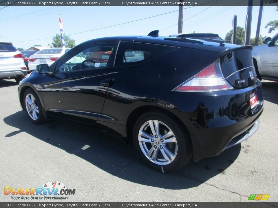 2012 Honda CR-Z EX Sport Hybrid Crystal Black Pearl / Black Photo #5