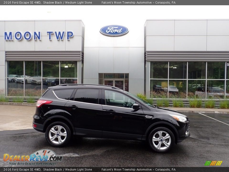2016 Ford Escape SE 4WD Shadow Black / Medium Light Stone Photo #1