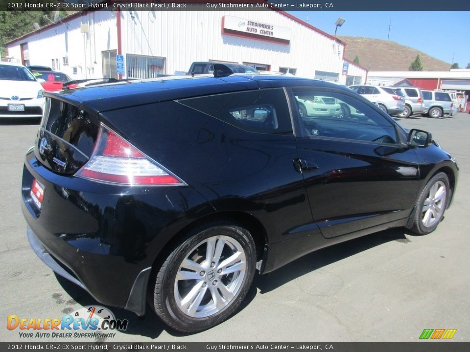 2012 Honda CR-Z EX Sport Hybrid Crystal Black Pearl / Black Photo #7